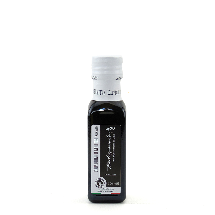 Bottiglia 100 ml Olio EVO TRADIZIONALE Estratto a Freddo