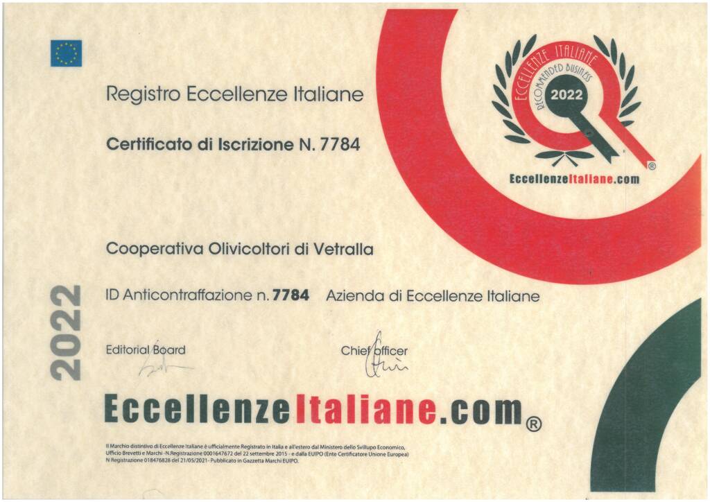 Olivicoltori Vetralla Eccellenza italiana