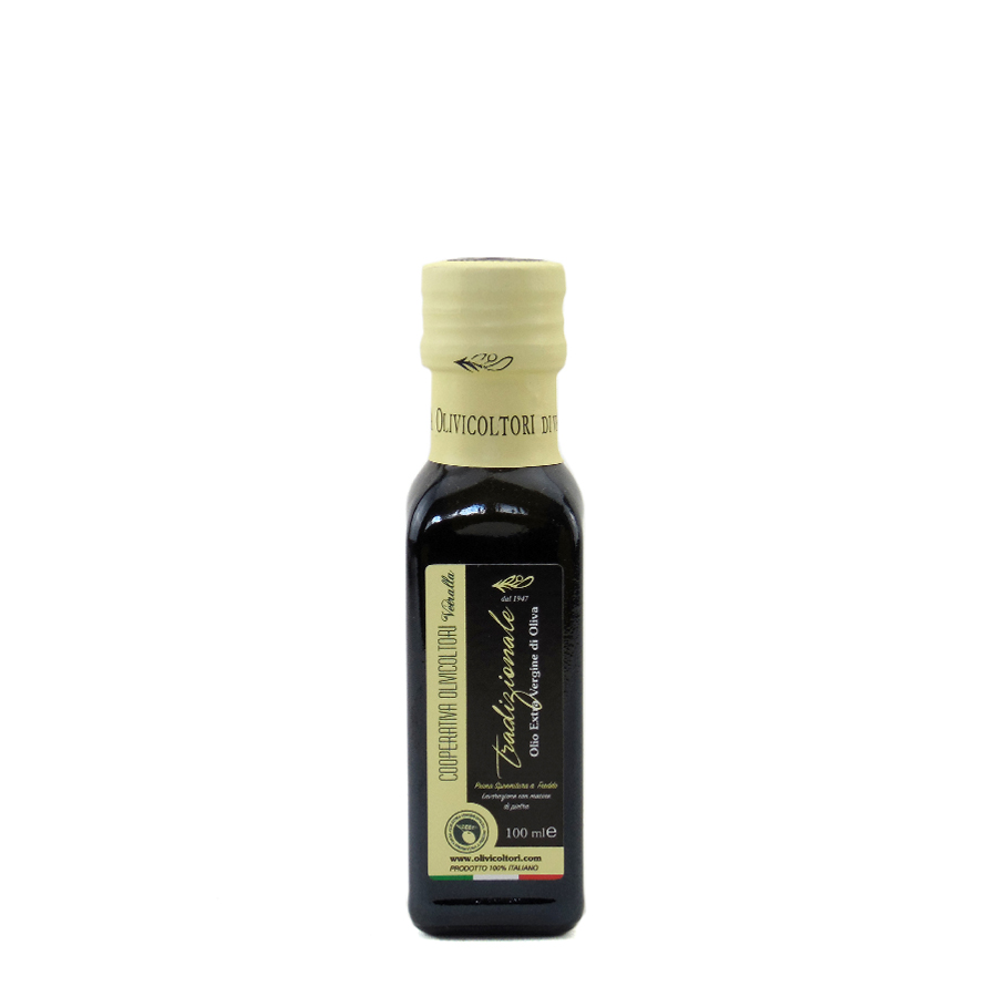 Bottiglia 100 ml Olio EVO TRADIZIONALE Prima Spremitura a Freddo
